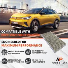Next Phase Filters premium materials trap particles for cleaner cabin air