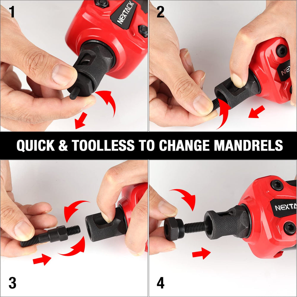 NEXTACK extended leverage 16-inch handles provide strong torque for tough assemblies