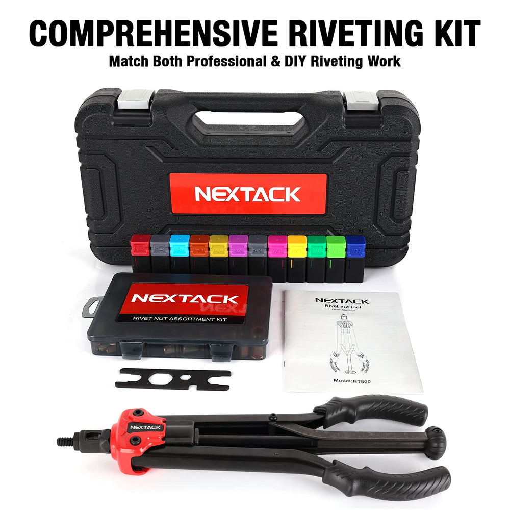 NEXTACK versatile rivet nut kit suitable for van, RV, bikes and home upgrades