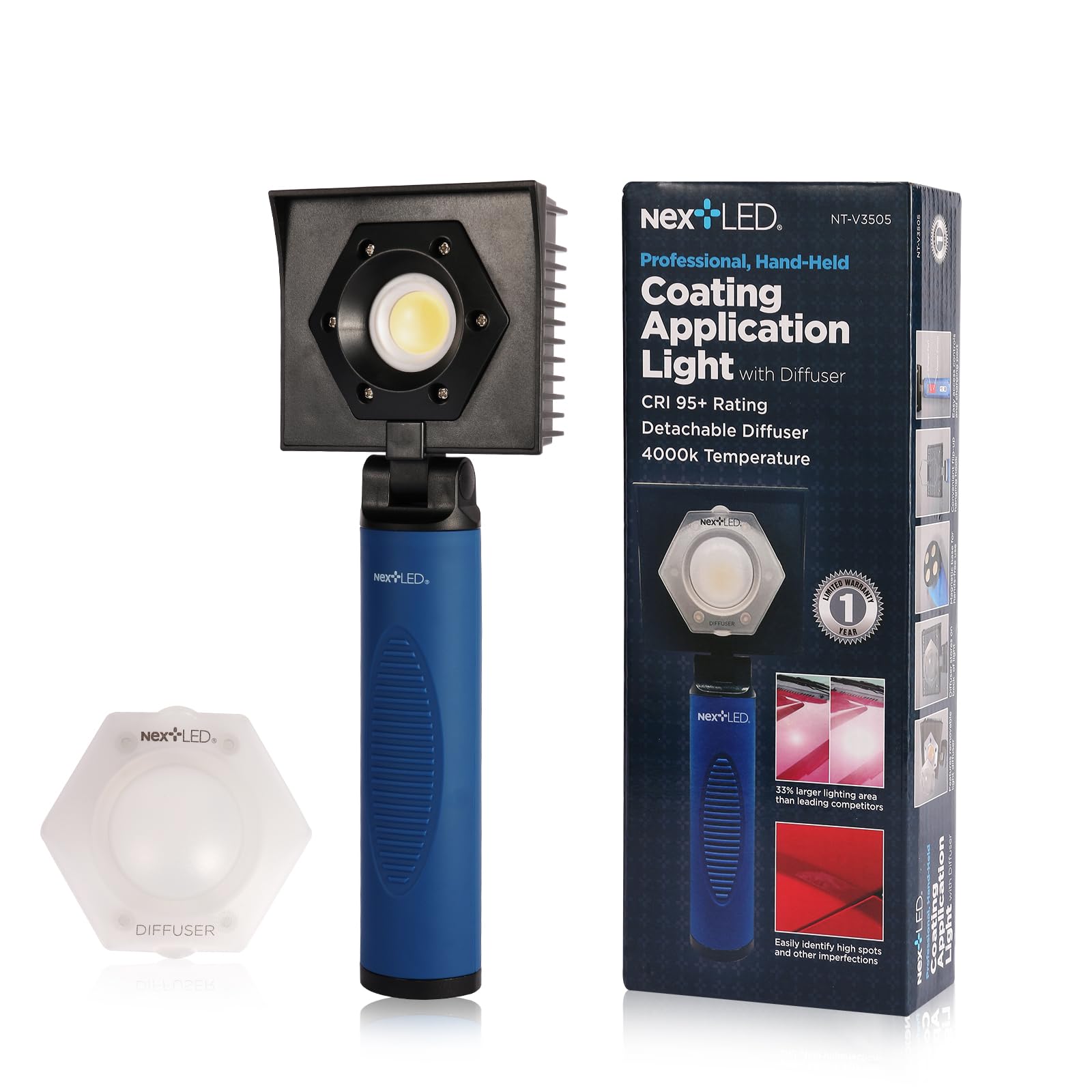 NextLED NT-V3505 full-beam coating light for precise inspection