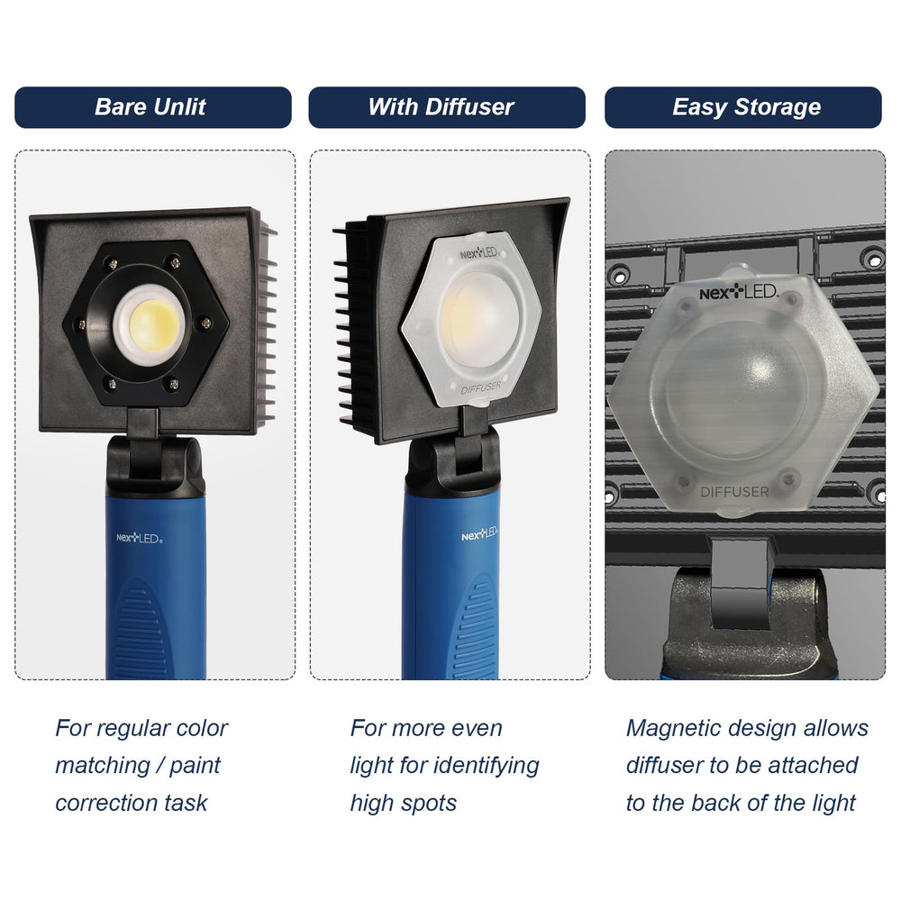 NextLED NT-V3505 ergonomic controls with battery indicator