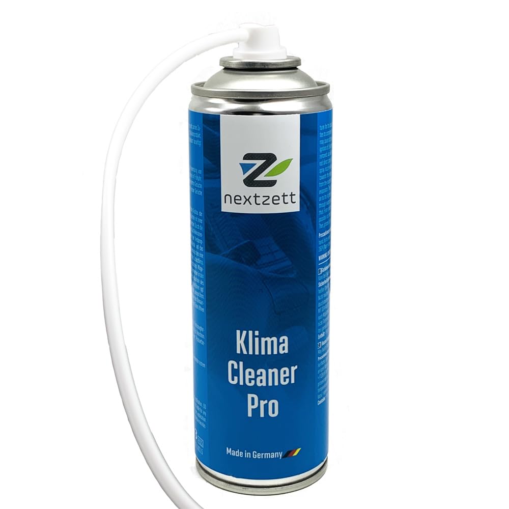 Nextzett Klima Cleaner Pro bottle showing the evaporator cleaner for fresher cabin air