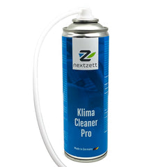 Nextzett Klima Cleaner Pro bottle showing the evaporator cleaner for fresher cabin air