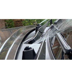Nextzett Kristall Klar concentrate label highlights powerful, long-lasting windshield cleaning.