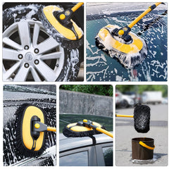 NEZENO soft bristles lift dirt while protecting the vehicle finish