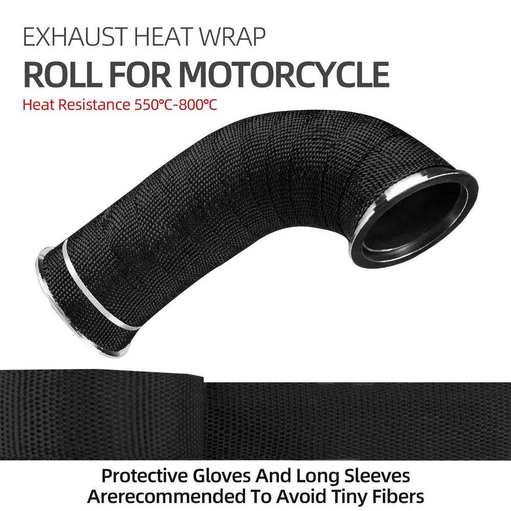 NEZUIBAN 50ft roll fitted along long exhaust pipes for full coverage.