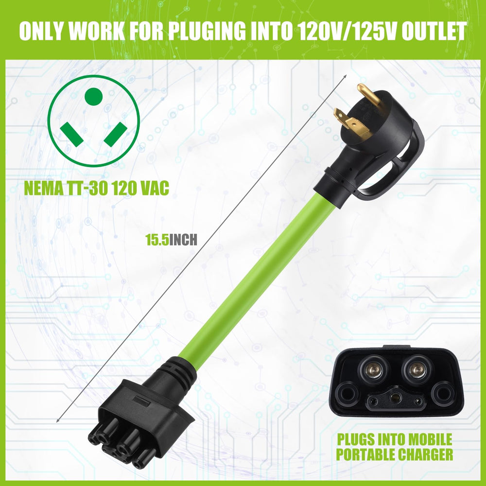 Nezyo TT-30 adapter with green design visible in dim light.