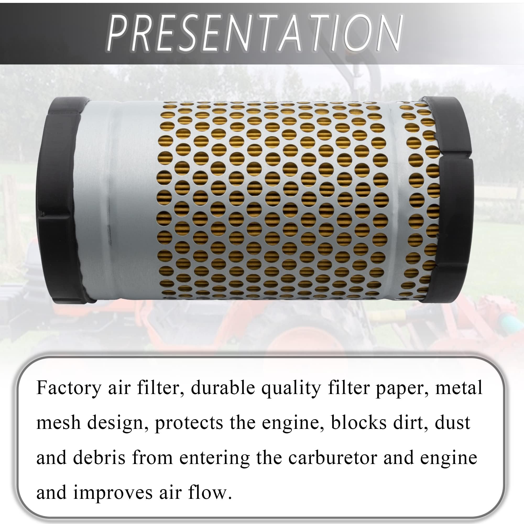 NFSpeeding Kubota B1610 air filter installed on tractor intake