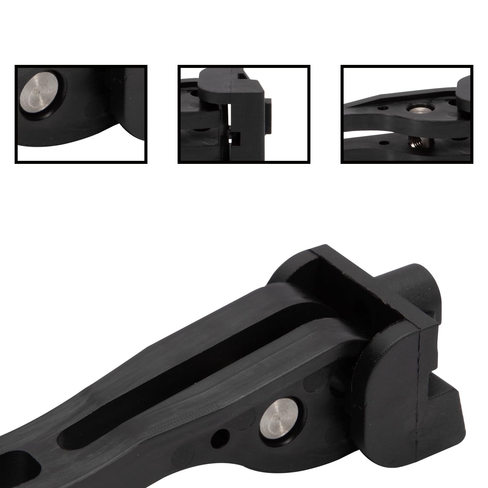 NFSpeeding tonneau clamps 4pc, closeup material, durable plastic and stainless steel construction