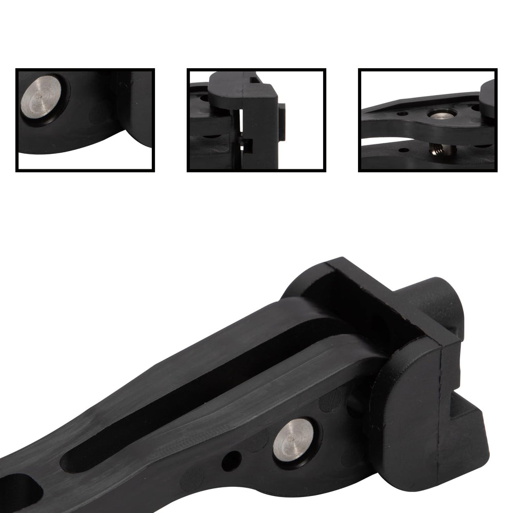 NFSpeeding tonneau clamps 4pc, closeup material, durable plastic and stainless steel construction