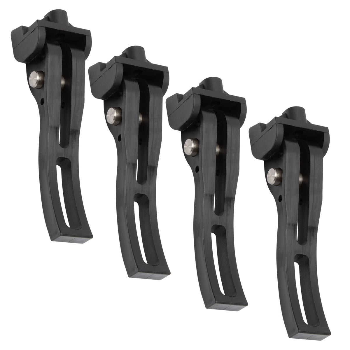 NFSpeeding tonneau clamps 4pc, front view, universal replacement for folding covers