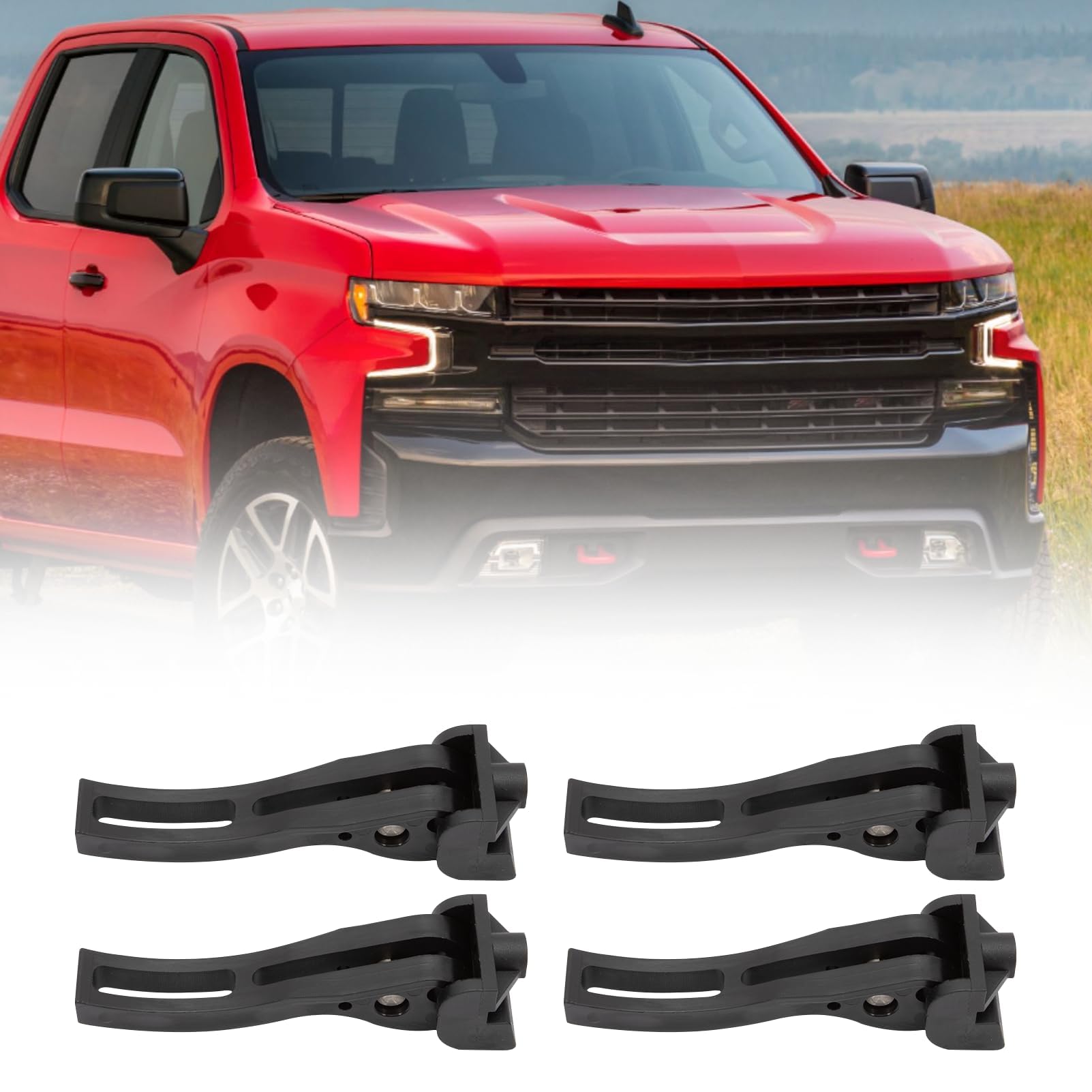 NFSpeeding tonneau clamps 4pc, installation-ready packaging
