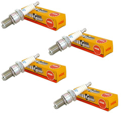 NGK 3108 spark plug pack front view, ready for installation