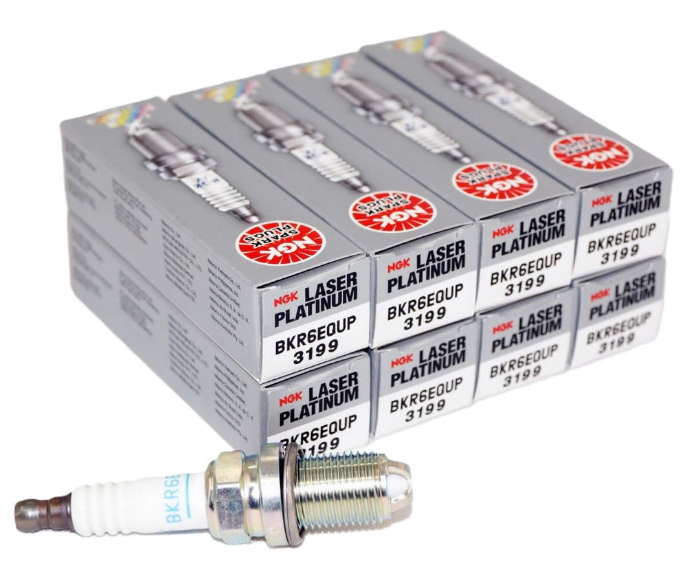 NGK 3199 Laser Platinum spark plug close-up showing premium tip for durable ignition