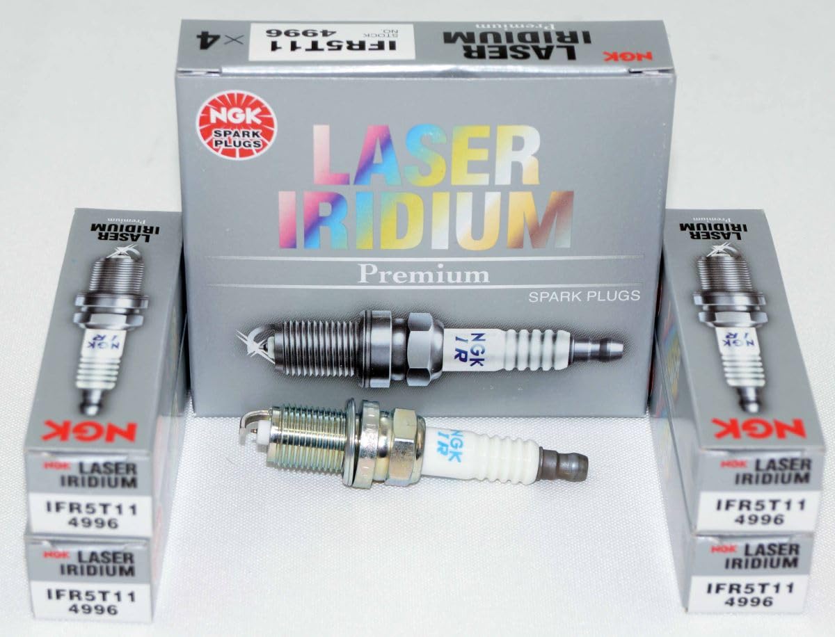 NGK 4996 laser iridium spark plugs four-pack for reliable ignition