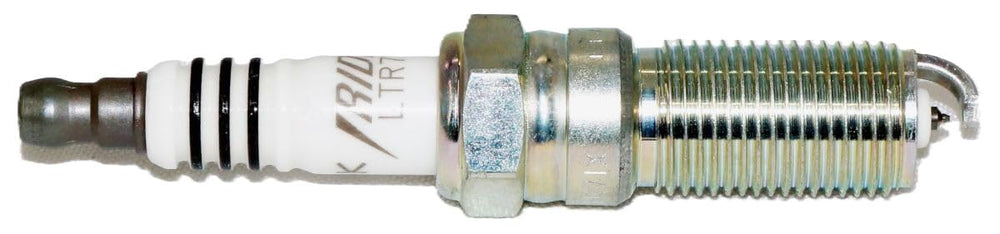 NGK spark plug iridium-tip detail showing premium construction and longevity