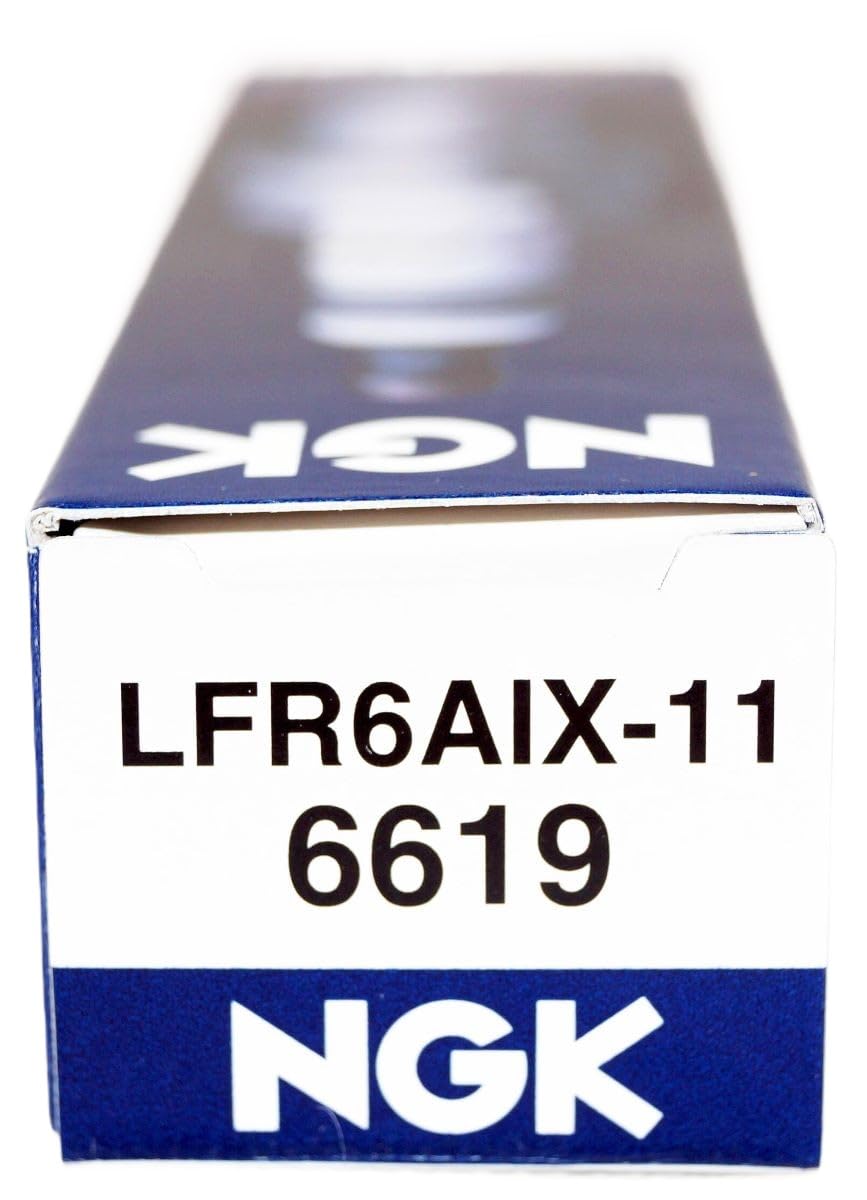 NGK 6619 iridium spark plugs ready for toolkit replacement.