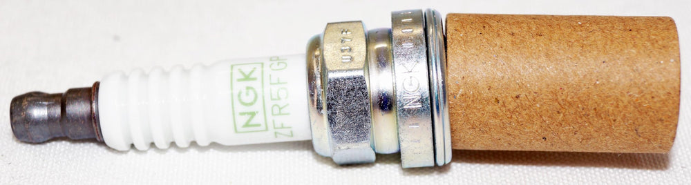 NGK spark plug box and barcode for quick identification and stocking