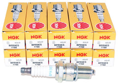 NGK BPR9ES spark plugs in a 10-pack for OE replacement