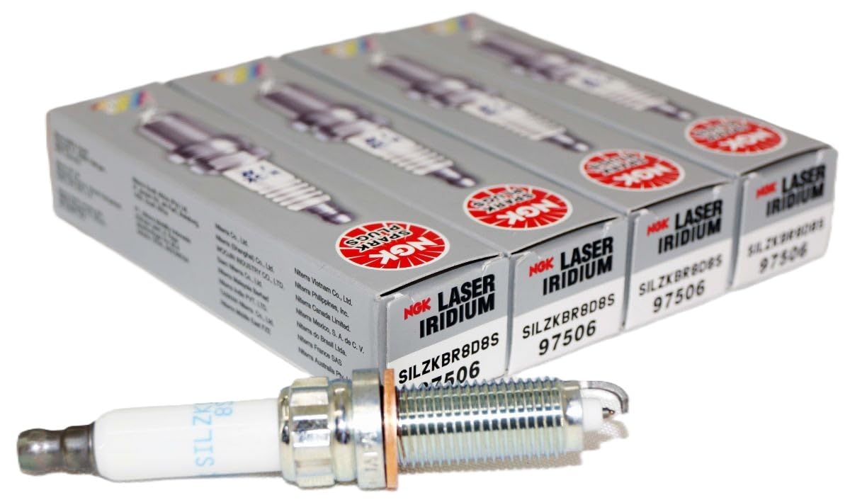 NGK 97506 laser iridium spark plug pack shows OEM-grade replacement for BMWs.