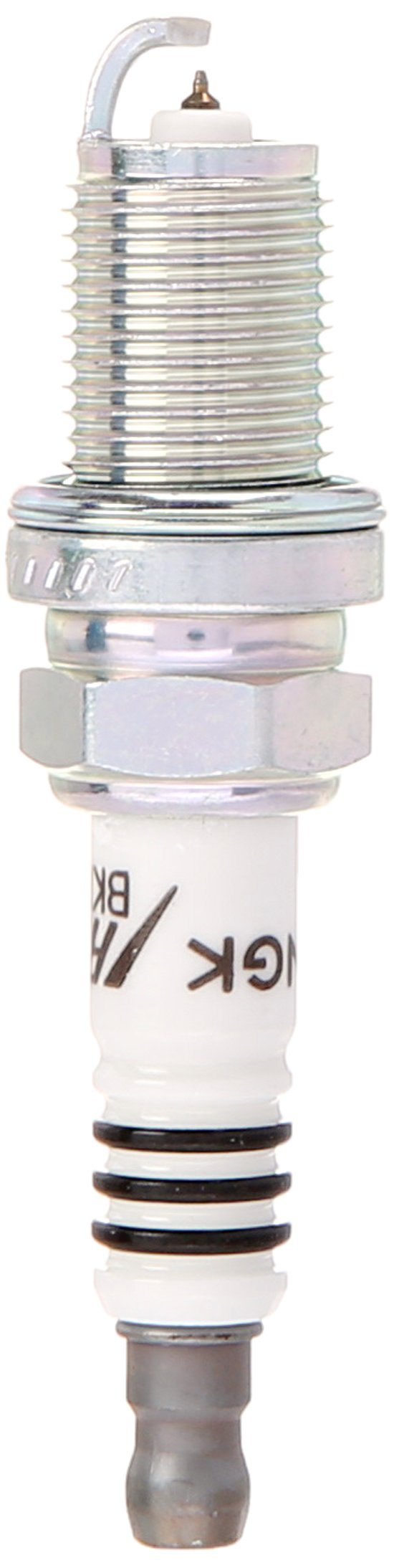 NGK BKR5EIX-11 spark plug pack closeup highlighting iridium tip for durability and high ignition reliability