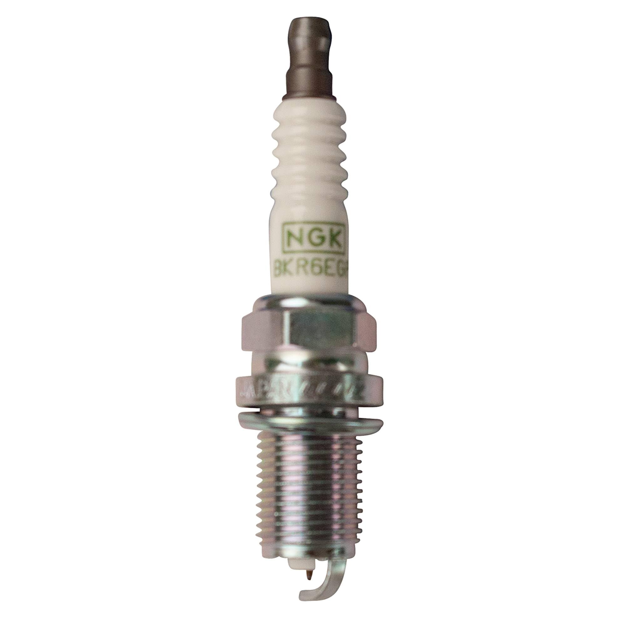 NGK BKR6EGP G-Power spark plug pack of four for OEM-grade replacement in engines.