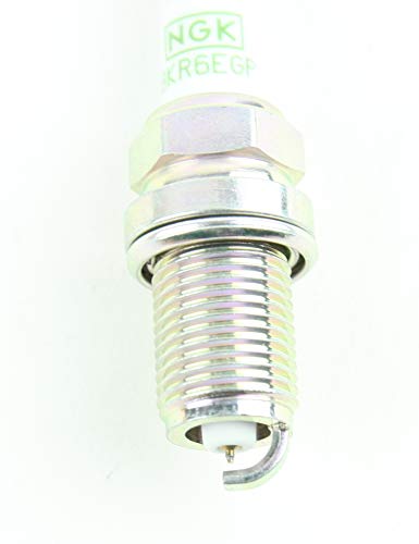 NGK BKR6EGP spark plug installed in engine visualization suggesting smooth ignition