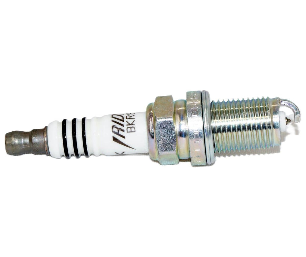 NGK BKR8EIX spark plug iridium center electrode detail