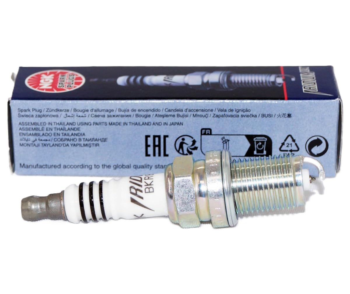 NGK Iridium IX spark plug with taper-cut ground electrode