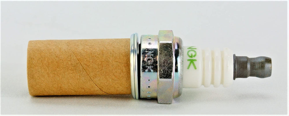 NGK BPM8Y ceramic insulator detail showing strong heat transfer.