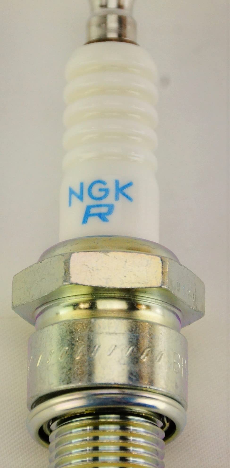 NGK BPR6ES spark plugs four-pack ready for installation