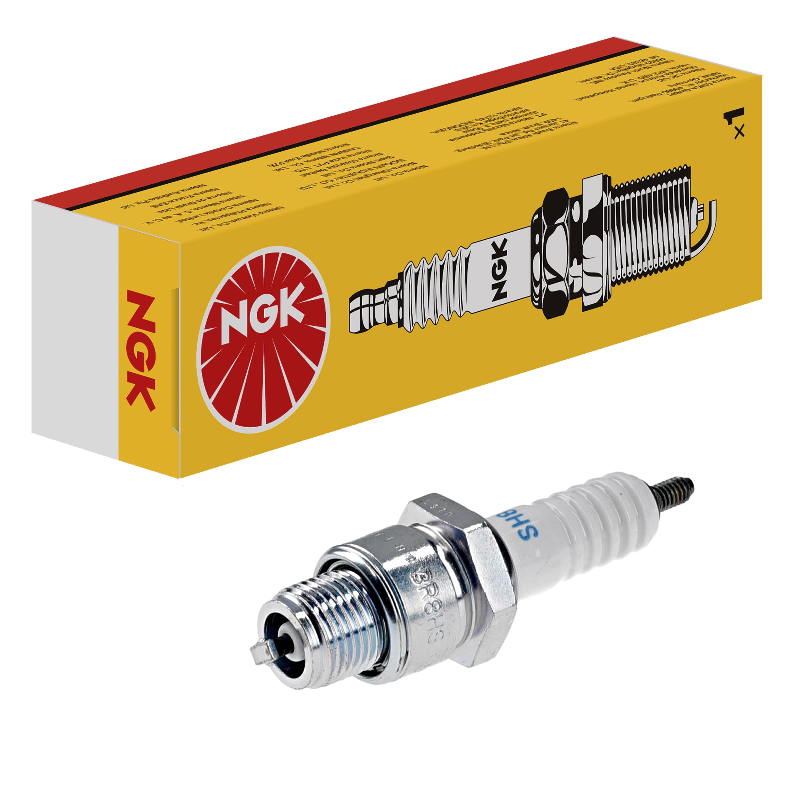 NGK BR6HS10 spark plug 4-pack for easy installation and reliable maintenance.