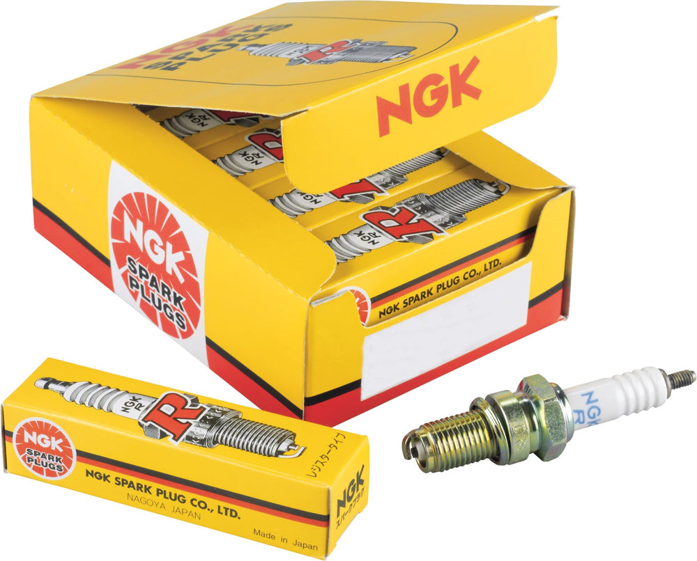 NGK BR7EF V-Power spark plug close-up shows robust threading and electrodes for reliable startup.