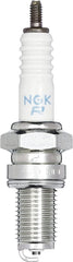 NGK BR7EF V-Power spark plug 10-pack side view highlights anti-corrosion coating and long life.
