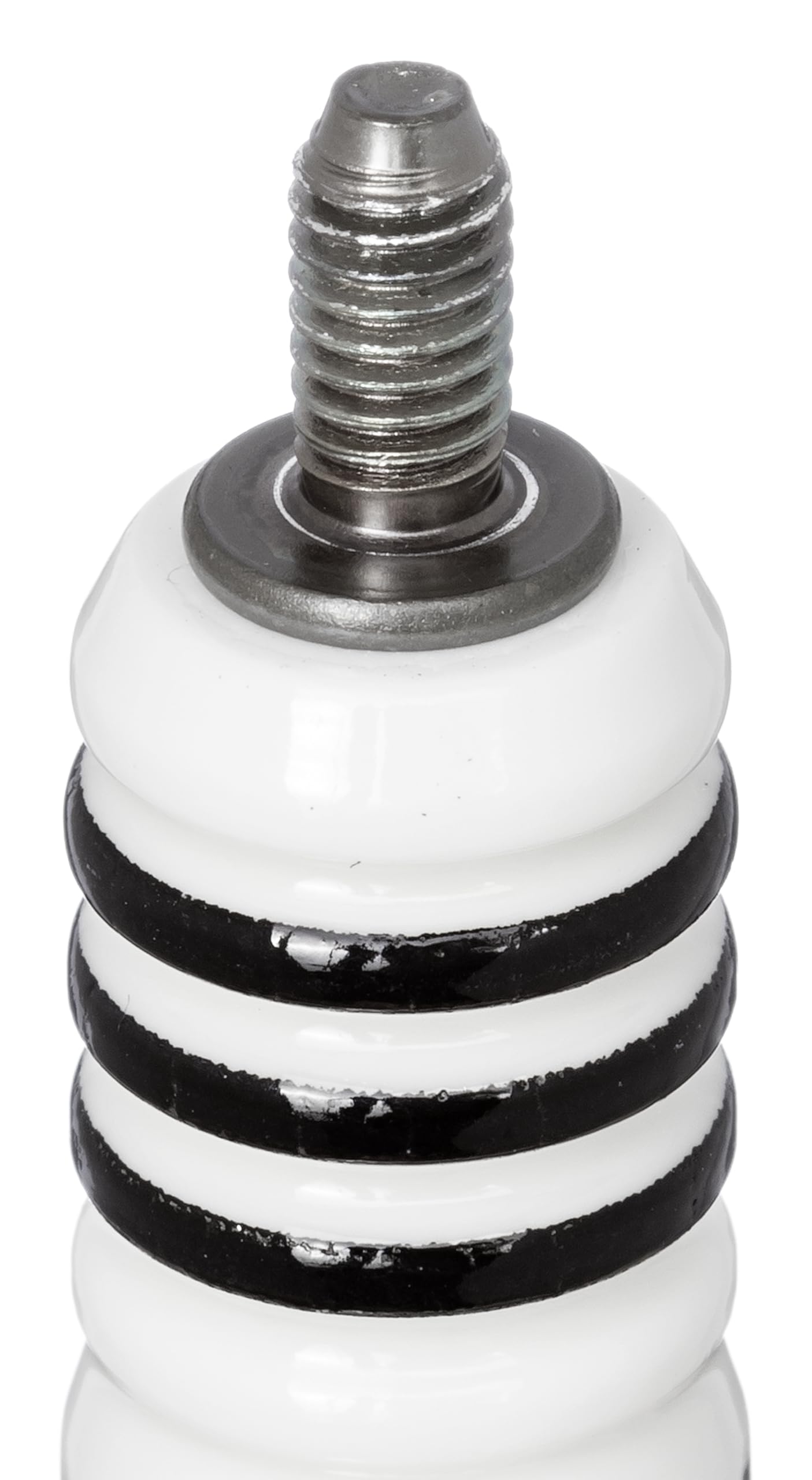 NGK BR7EIX insulator nose and ribs improving corrosion resistance and flashover prevention.