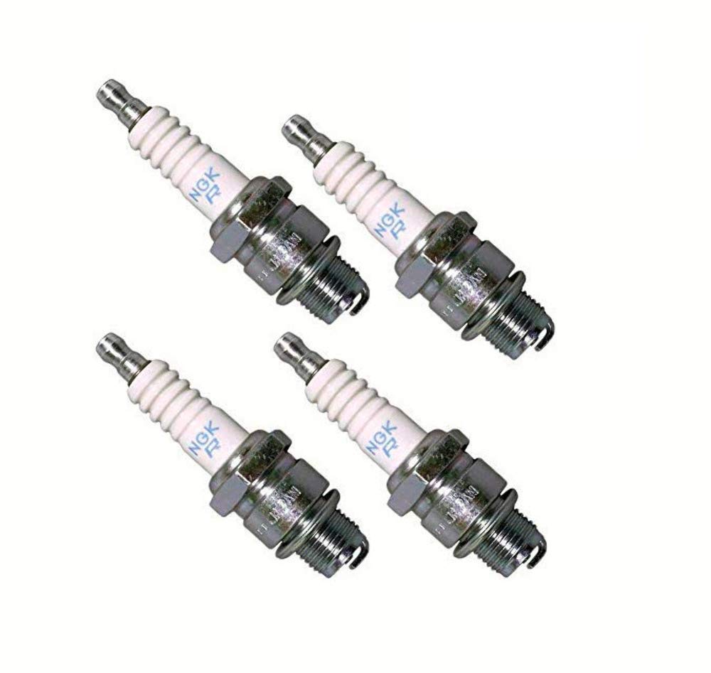 NGK BR8ES spark plug 4-pack for motorcycle and ATV ensures dependable ignition and long life.