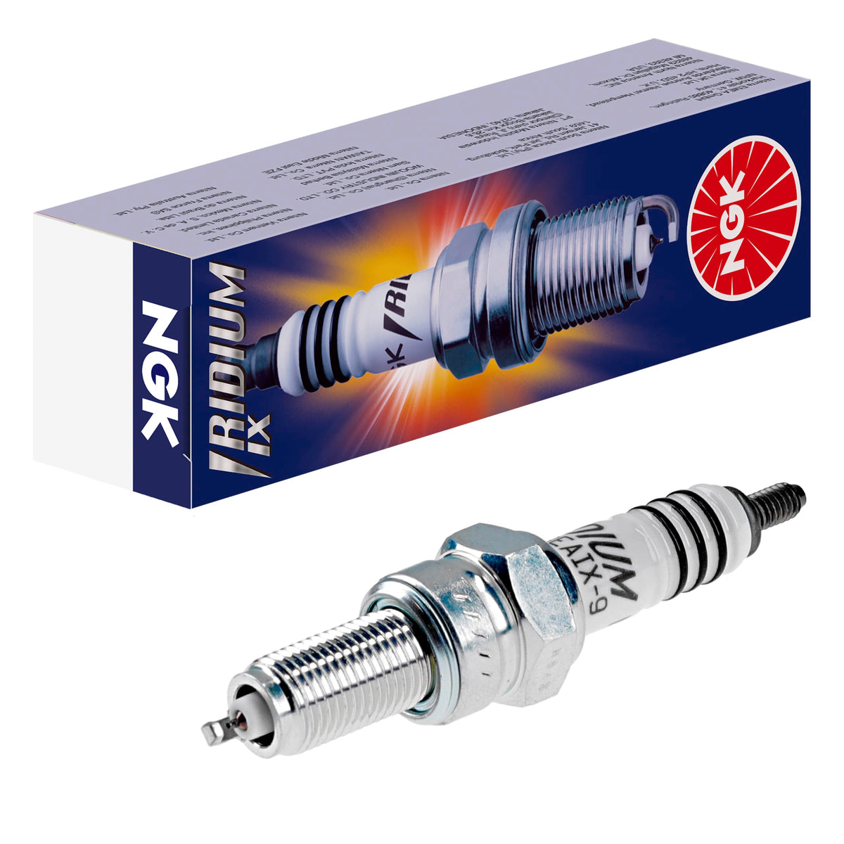 NGK CPR7EAIX-9 Iridium IX spark plug with ultra-fine electrode for smooth ignition