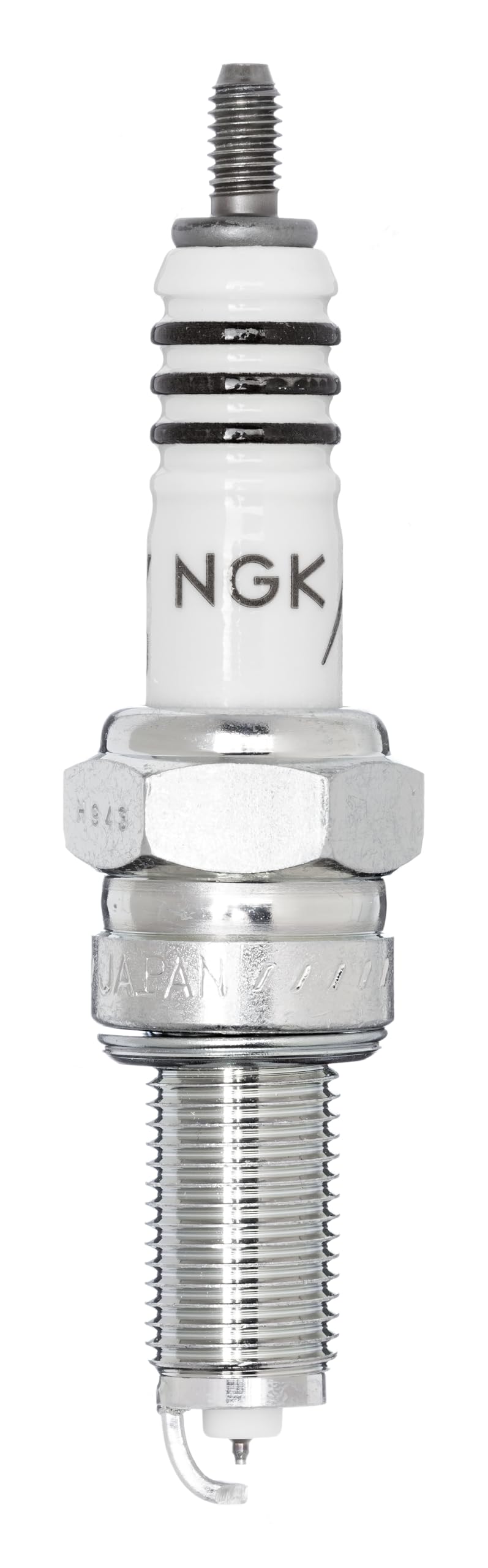 NGK CPR7EAIX-9 Iridium IX spark plug showing gasket seat for secure, leak-free fit