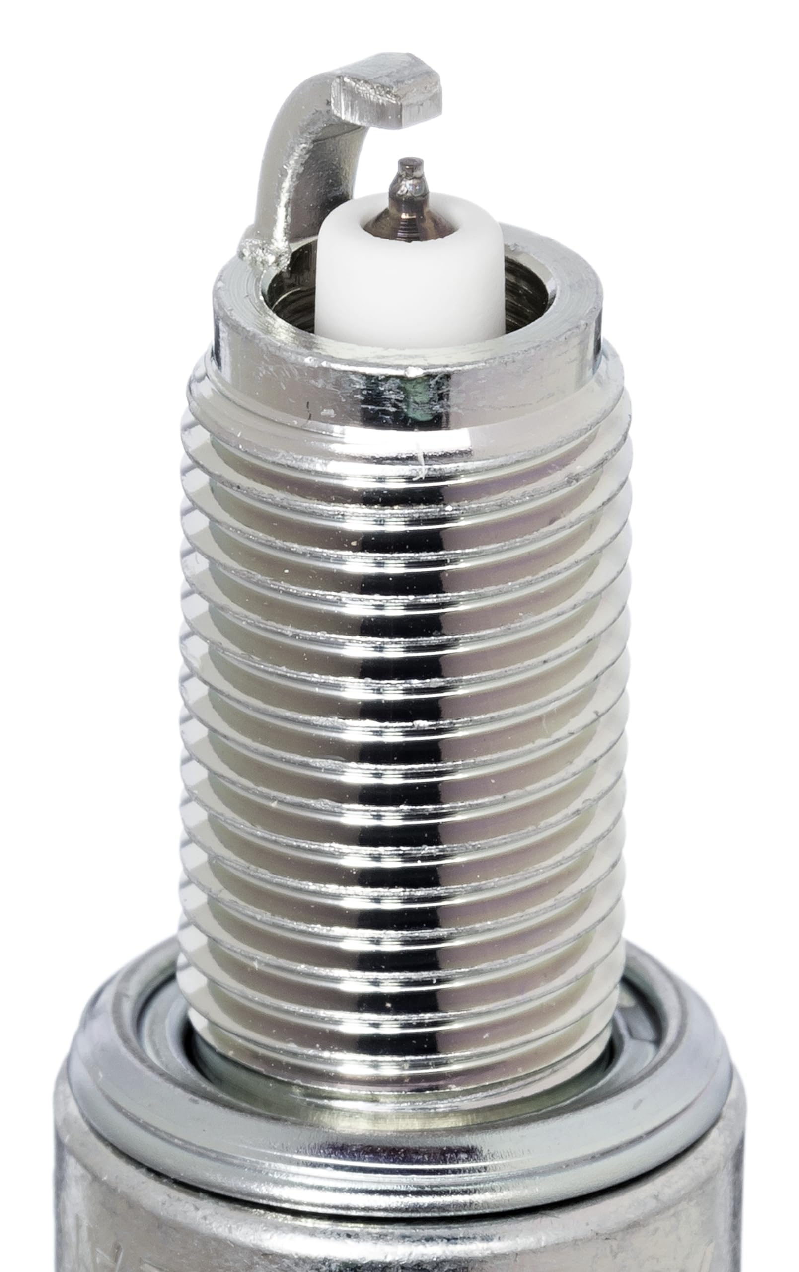 NGK CPR7EAIX-9 Iridium IX spark plug close-up of outer thread for precise fit