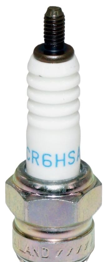 NGK CR6HSA spark plug threads and hex for proper fitment.