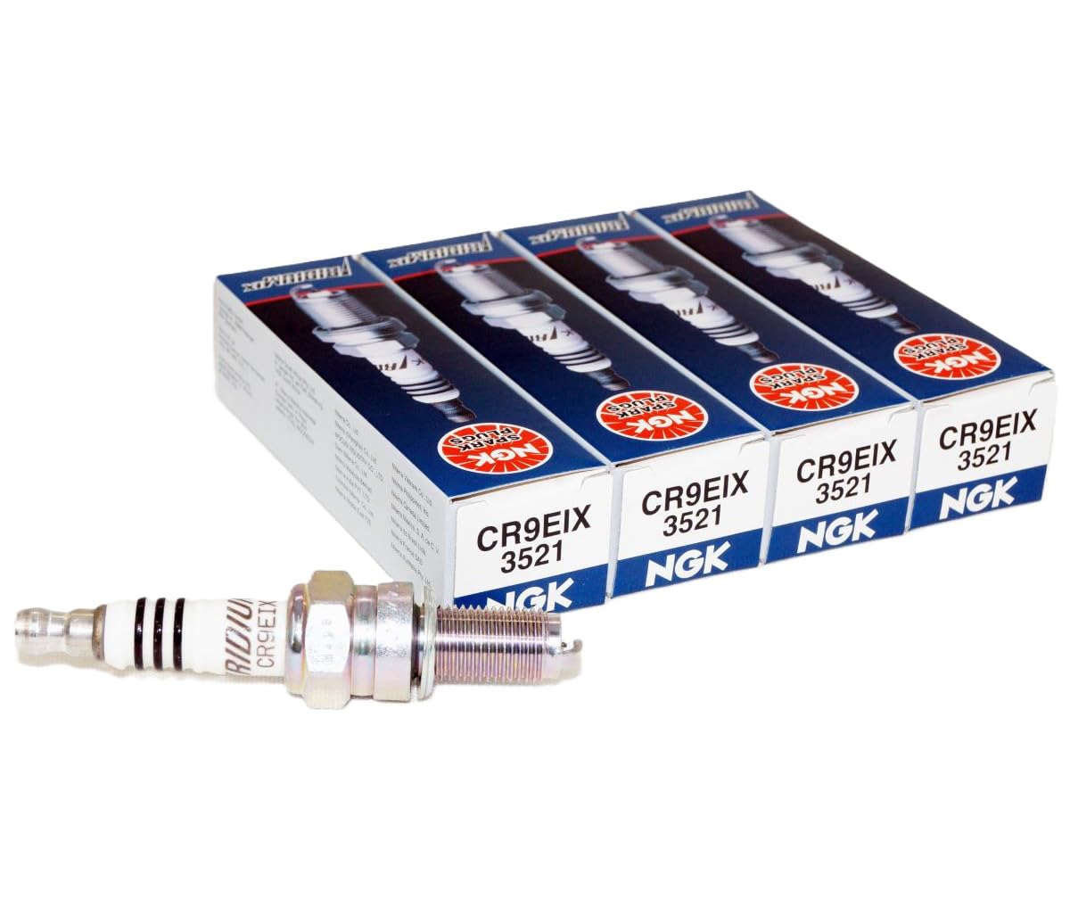 NGK CR9EIX Iridium IX spark plug front view for reliable ignition