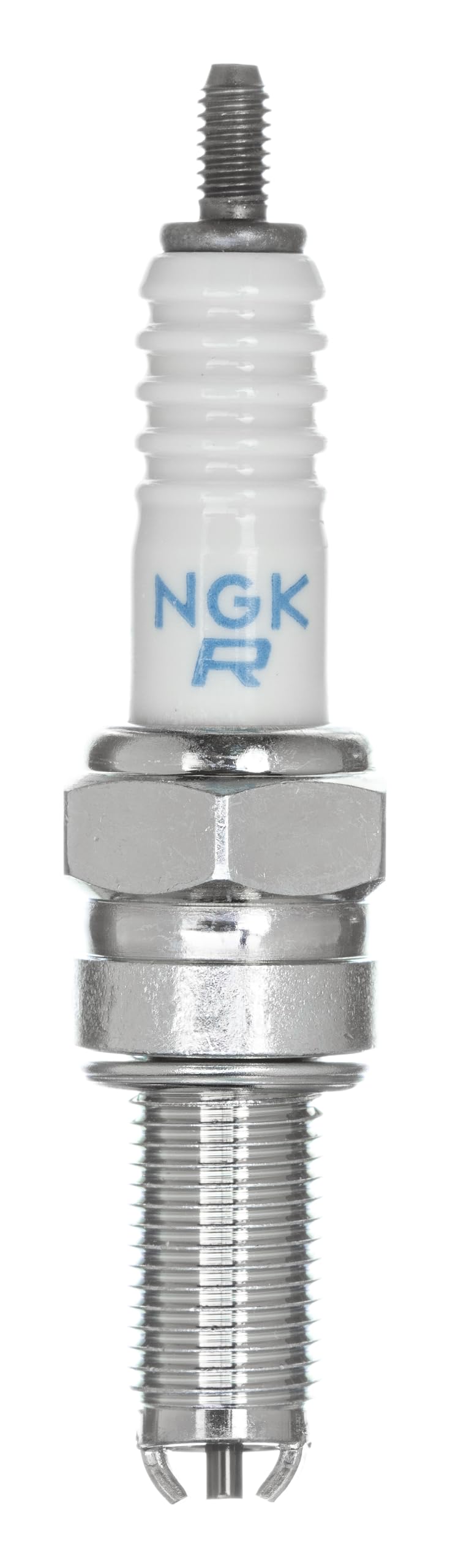 NGK CR9EK spark plug 4-pack product shot showcasing durable construction and broad heat range.