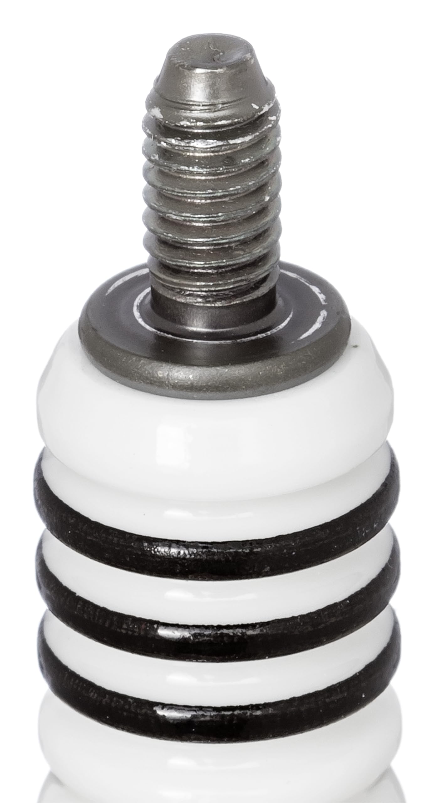 NGK DCPR6EIX spark plug ceramic insulator close-up for stable heat management