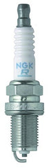 NGK FR5 spark plug electrode close-up highlights durable core and insulator.
