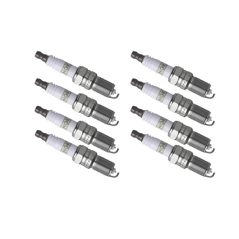 NGK G-Power Platinum Spark Plug TR5GP 8-Pack for Silverado 5.3L V8 improves starts and efficiency.