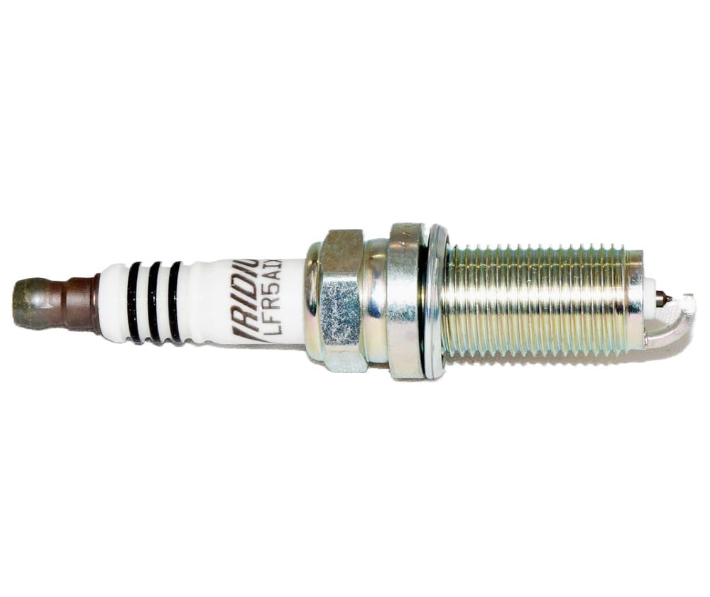NGK Iridium IX electrode-detail reveals fine-wire design for stable ignition performance.