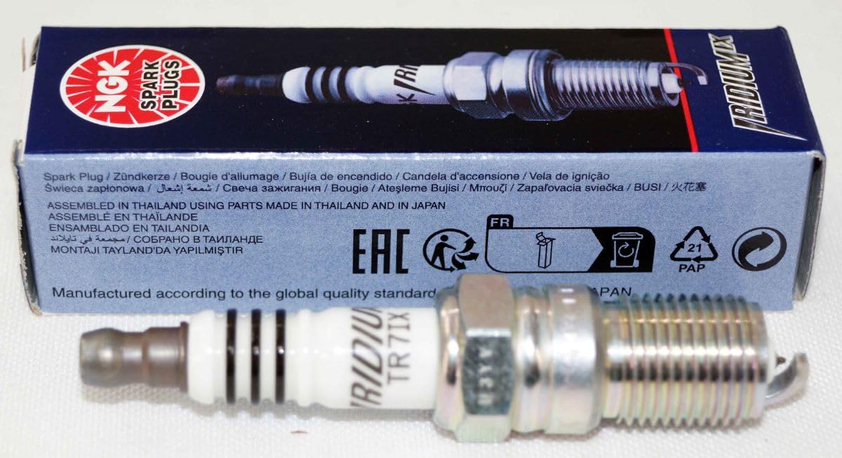 NGK Iridium IX spark plug packaging showing an 8-pack for easy replacement