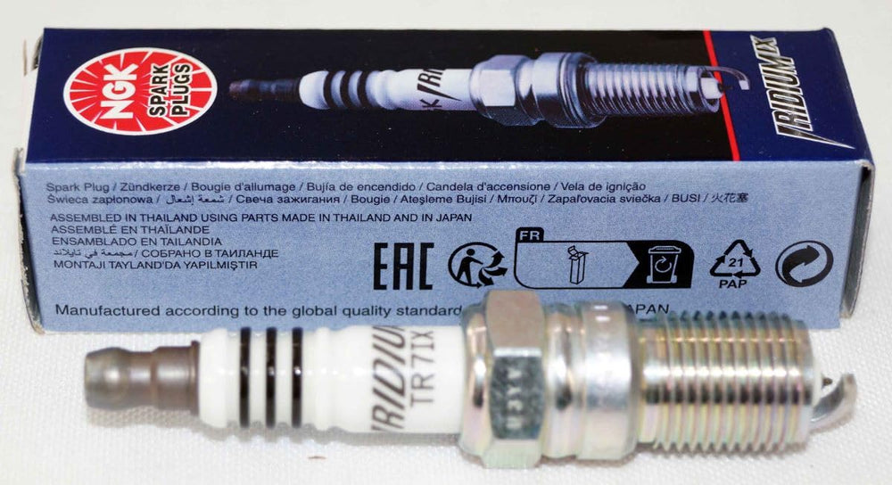 NGK Iridium IX spark plug packaging showing an 8-pack for easy replacement