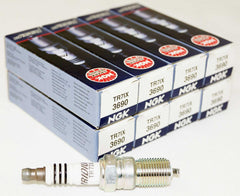NGK Iridium IX TR7IX 3690 spark plug close-up showing durable iridium tip for reliable ignition