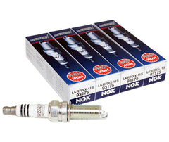 NGK LKR7DIX-11S Iridium IX spark plug closeup showing the fine Iridium tip for durability.
